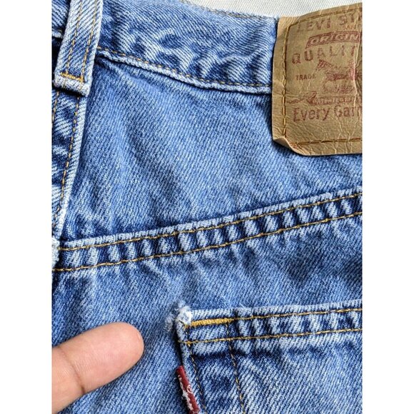 Vintage Levis Jeans 100% Cotton Regular Straight Leg Mens Size 38X31 - Picture 9 of 15